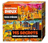 QUOKKA Puzzle 1000 Pièces pour Adultes Mythories Dieux Antiques Égyptiens - Emballage Haut De Gamme avec Défis Supplémentaires Amusants - Stimuler Sa Créativité Et Offrir en Cadeau.