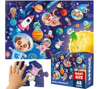 QUOKKA Puzzle Geant Enfant 3 4 Ans - 60x90 cm 48 Pièces Puzzle XXL de Sol Enfants 5 6 Ans - Grand Espace Jouet pour Garçons et Filles - Educatif Cadeau