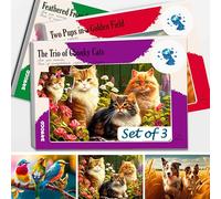 QUOKKA Puzzles de 35 pièces pour adultes - 3 ensembles de puzzles de démence pour personnes âgées - Produits d'activités pour personnes âgées - Jeux de puzzle Alzheimers pour adultes - Chiens sur le