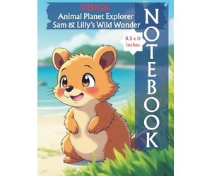 Quokka Quest - Sam & Lilly’s Wild Wonder Notebook: Designed Pages Lined Composition Notebook 8.5 x 11 in: - School notes, fun facts, drawings, and ... Explorer Fun Facts series of SuperHeroesSquad
