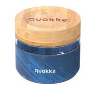 Quokka Récipient Alimentaire 500ml Déco Grain du Bois avec Couvercle en Bambou