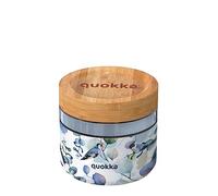 Quokka RECIPIENTE NATURE VERRE AVEC HOUSSE EN SILICONE DELI BLUE NATURE 820 ML