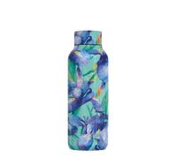 Quokka Solid - Blue Irises 510 ML |Bouteille d'eau en Acier Inoxydable avec Isolation par Double Paroi |Gourde Reutilisable sans BPA - maintient Le Liquide Froid jusqu'à 24h, Chaud jusqu'à 12h