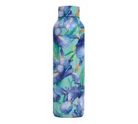Quokka SOLID BLUE IRISES | BOUTEILLE THERMOS EN ACIER INOXYDABLE 630 ML
