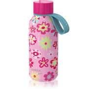 Quokka Solid Kids bouteille isotherme avec attache Flowers 1 pcs