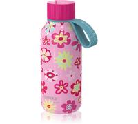 Quokka Solid Kids bouteille isotherme avec attache Flowers 330 ml