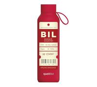 Quokka Solid with Strap - Cherry Red 630 ml Bilbao Label Custom