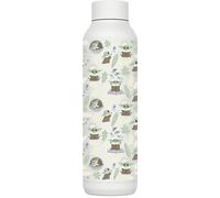 Quokka Gourde isotherme en acier inoxydable Solid White 630 ml The Mandalorian GROGU Leaves