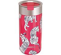 Quokka, Tasse à café isolée 400ml avec passoire à thé motif tigre, Rouge