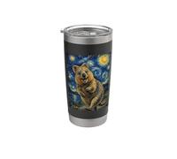 Quokka Van Gogh Nuit étoilée Gobelet isotherme en acier inoxydable double paroi