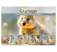 Quokkas. Kleine Glücksboten von Rottnest Island (Tischkalender 2027 DIN A5 quer), CALVENDO Monatskalender: Ein liebevoll gestalteter Kalender, der die ... in malerischen Illustrationen zeigt