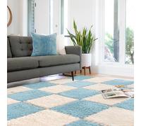 Quolliter Lot de 10 Tapis Puzzle Mousse Dalle en Mousse bébé Tapis de Puzzle Anti Glissement EVA Mousse Puzzle Tapis,30x30cm,Moquette Chambre, Plancher, Chambre d'enfants, Salle de Jeux