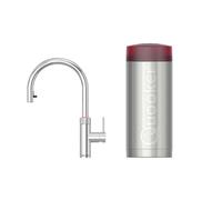 Quooker BE Flex Round Robinet d'eau bouillante - bec pivotant & extractible - réservoir Combi - Eau chaude / bouillante - chrome 22XCHR-BE