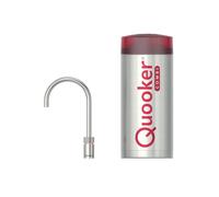 Quooker Nordic Round Robinet à eau bouillante - bec rotatif - réservoir COMBI+ - eau chaude/bouillante - inox 22+NRRVS