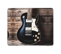 quopvn Tapis de souris lavable avec base en caoutchouc antidérapant pour ordinateur portable Motif guitare musicale