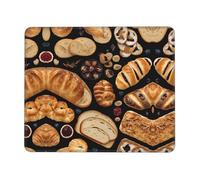 quopvn Tapis de souris lavable avec base en caoutchouc antidérapant pour ordinateur portable Motif sandwichs au fromage