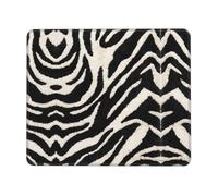quopvn Tapis de souris lavable avec base en caoutchouc antidérapant pour ordinateur portable Motif zèbre