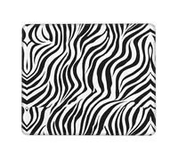 quopvn Tapis de souris lavable imprimé zèbre avec base en caoutchouc antidérapant pour ordinateur portable