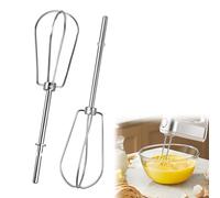 Quorumsg 2 Pièces Fouets pour Batteur à Main acier Inoxydable, 18 x 4.5cm | Batteur à Main Accessoires Fouet de Rechange pour Les Pâtisserie et de Cuisine pour W10490648、KHM2B、AP5644233、PS4082859