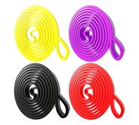 Quorvex Bandes Élastiques de Fitness - Set de 4 Bandes de Yoga | Ceinture de Traction pour Gym Maison Bureau Voyage | Débutants Joueurs Entraînement Maison Hôtel Extérieur Gym Appartement Pilates
