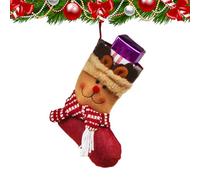 Quorvex Bas De Noël Traditionnel,Sac À Bonbons - Décorations de Noël Accrochables | Pour Arbre De, Cheminée, Manteau, Prix, Garnitures De Cadeaux, Fête Familiale Des Vacances