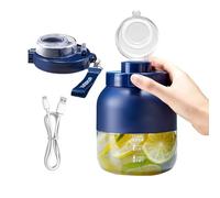 Quorvex Blender Personnel,Mixeur À Main USB - Bouteille Personnelle Petite Pour Shakes Et Jus - Pour Protéines Fruits Bureau Voyage Cuisine Jardin Salon Camping Pique-Nique Sports Maison Salle De