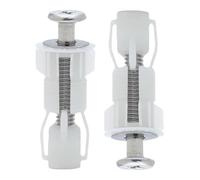 Quorvex Boulons Métalliques Pour Siège De Toilettes - Kit de Boulons de Charnière et Écrous - 2 Vis De Fixation Pour Siège WC Pour Réparation Et Entretien De Montage Au Sol De Salle De Bain