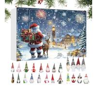 Quorvex Compte à rebours jusqu'à Noël | Figurines pendantes en peluche, décorations de nain de 24 jours - pour Thanksgiving, adolescents, Pâques, vacances, adultes, Halloween