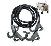 Quorvex Cordons Élastiques avec | 2m Sangles Élastiques pour Fixation Sécurisée,Corde Extensible à pour Camping Randonnée Moto Équipement Sportif Bagages Bateau