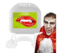 Quorvex Dents d'halloween, Faux , rétractables et réalistes, Accessoire de Maquillage pour Maisons hantées, Accessoires TV, conventions d'horreur, Productions théâtrales
