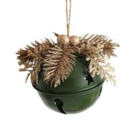 Quorvex Les Cloches De Noël Pour La Porte | Cloches De Noël En Métal Pour Décoration,Pendants De Mariage Avec Clochette Et Cône De Pin,Pour La Maison De Campagne, L'Intérieur, L'Extérieur, L'Arbre, Le