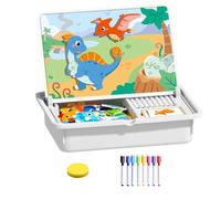 Quorvex Puzzle Magnétique pour,Puzzle Éducatif Double Face Jeu d'apprentissage Précoce - Jeu de Correspondance Visage Habillage pour Garçons et Filles - pour Noël Nouvel an Vacances Maison Jardin