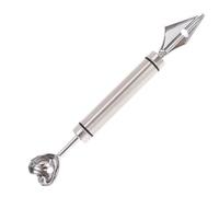 Quorvex Set de Cuillères Parfaites pour | Double Cuillère Parisienne en Acier Inoxydable pour Pastèque - Cuillère à Boules pour Pitaya Kiwi Tomates - Pour Beurre et Épépinage de Poires