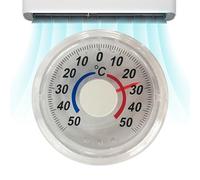 Quorvex Thermomètre pour Extérieur | Thermographe Analogique Pour Fenêtre Extérieure | Échelle Bicolore Lecture Facile pour Salon,Dormitorium Bureau