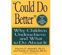 quotCould Do Betterquot by Harvey P. Mandel Hardcover Book Mandel, Harvey P., Mandel (Auteur)