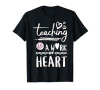 Quote - Teaching is A Work of Art, Teacher, Blanc T-Shirt