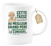 quotedazur Café-Croissant - Mug Cette Tasse Est Pour Le Meilleur Grand-père De L'univers - Blanc/céramique
