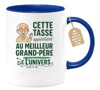 quotedazur Café-Croissant - Mug Cette Tasse Est Pour Le Meilleur Grand-père De L'univers - Bleu/céramique