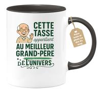 quotedazur Café-Croissant - Mug Cette Tasse Est Pour Le Meilleur Grand-père De L'univers - Noir/céramique
