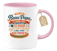 quotedazur Café-Croissant - Mug Personnalisé Beau-papa Texte Photo - Tasse Fête Des Pères Super Beau-papa À Chaque Fois Que Tu Utiliseras Ce Mug J'espère Qu'il Te Rappelera À Quel Point On T'aime, Tu