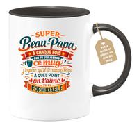 quotedazur Café-Croissant - Mug Personnalisé Beau-papa Texte Photo - Tasse Fête Des Pères Super Beau-papa À Chaque Fois Que Tu Utiliseras Ce Mug J'espère Qu'il Te Rappelera À Quel Point On T'aime, Tu