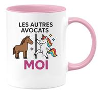 quotedazur Café-Croissant - Mug Personnalisé Les Autres Avocats, Pas Comme Moi Pour Professionnel Cadeau Noël Homme Avocat Tasse Et - Rose/Céramique