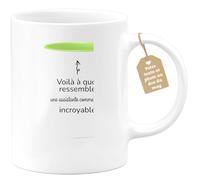 quotedazur Café-Croissant - Mug Personnalisé Tasse Cadeau Femme Noël Voilà À Quoi Ressemble Une Assistante Commerciale Incroyable - Blanc/Céramique