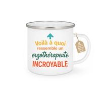 quotedazur Café-Croissant - Mug Personnalisé Voilà À Quoi Ressemble Une Ergothérapeute Incroyable Cadeau Noël Parfait Tasse Et - Blanc/Émaillé