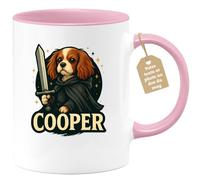 quotedazur Café-Croissant - Mug Prénom - Tasse Personnalisée Idéale Pour Un Cadeau Unique - Rose/céramique