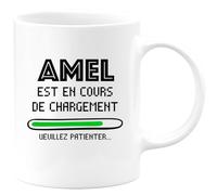 quotedazur - Mug Amel Est En Cours De Chargement Veuillez Patienter - Blanc/Céramique