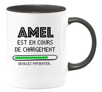 quotedazur - Mug Amel Est En Cours De Chargement Veuillez Patienter - Noir/Céramique