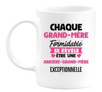 quotedazur - Mug Annonce Arrière-Grand-Mère Formidable Se Révèle Être Une Exceptionnelle Cadeau Future Grossesse Blanc/Céramique
