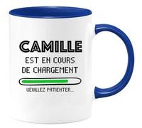 quotedazur - Mug Camille Est En Cours De Chargement Veuillez Patienter - Bleu/Céramique