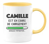 quotedazur - Mug Camille Est En Cours De Chargement Veuillez Patienter - Jaune/Céramique